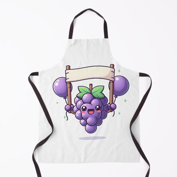 Item preview, Kawaii Grapes: Holding A Banner designed and sold by CanvasCutie.