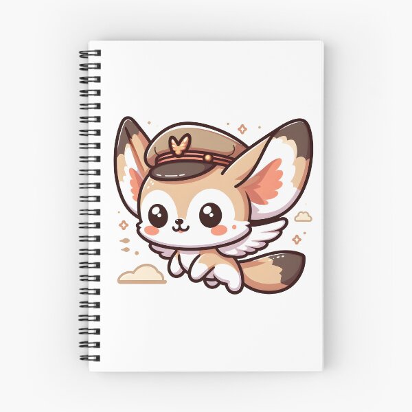 Item preview, Kawaii Fennec With Aviator Hat designed and sold by CanvasCutie.