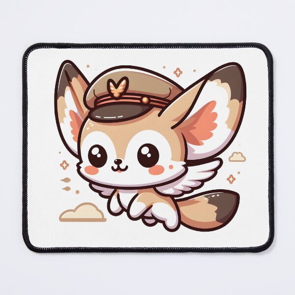 Item preview, Kawaii Fennec With Aviator Hat designed and sold by CanvasCutie.
