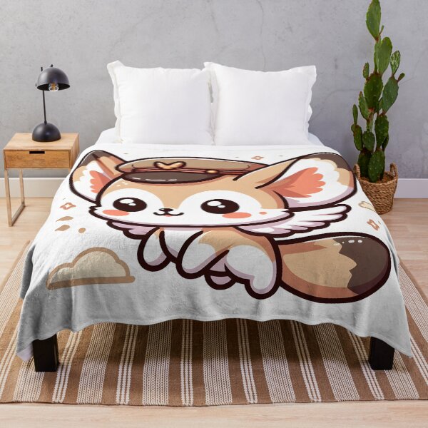 Item preview, Kawaii Fennec With Aviator Hat designed and sold by CanvasCutie.