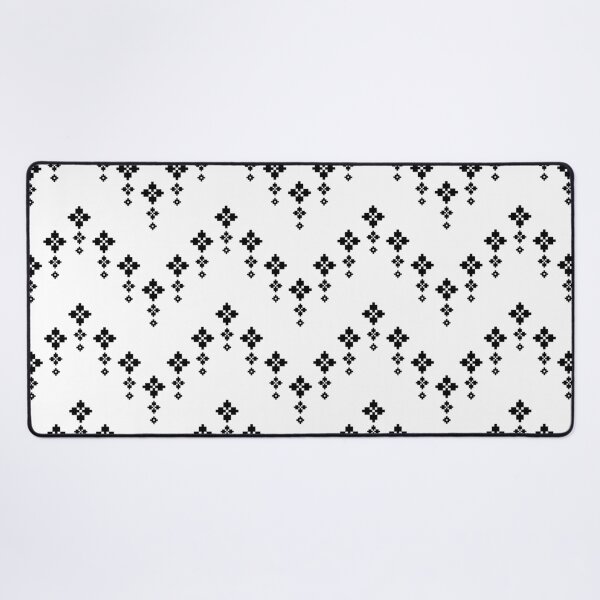 Item preview, Black and white vintage cross stitch traditional ethnic pattern. designed and sold by Horizonie.