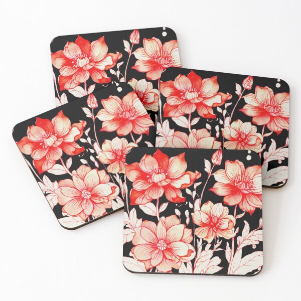 Item preview, Dahlia red designed and sold by Flowersonstuff.