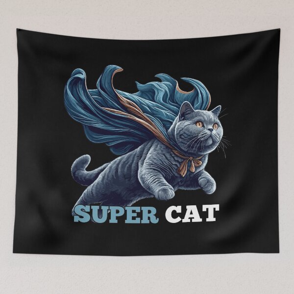 Item preview, Super cat BKH Blue gift designed and sold by Pineapple-Tree.