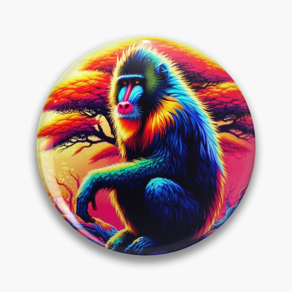 Artikelvorschau, Afrikanischer Mandrill-Affe entworfen und verkauft von NEUMANN ArtWear Boutique.