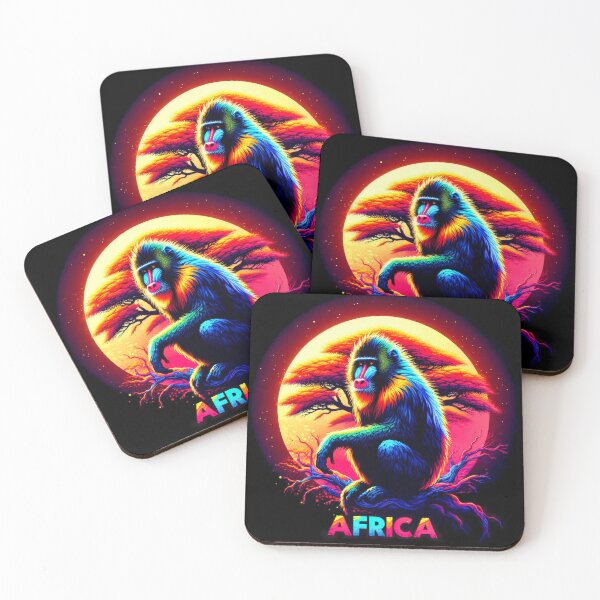 Item preview, Africa Mandrill Monkey designed and sold by NEUMANN ArtWear Boutique.