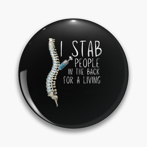 Item preview, I Stab People for a Living CRNA Anesthesia Design designed and sold by Buckanesthesia.