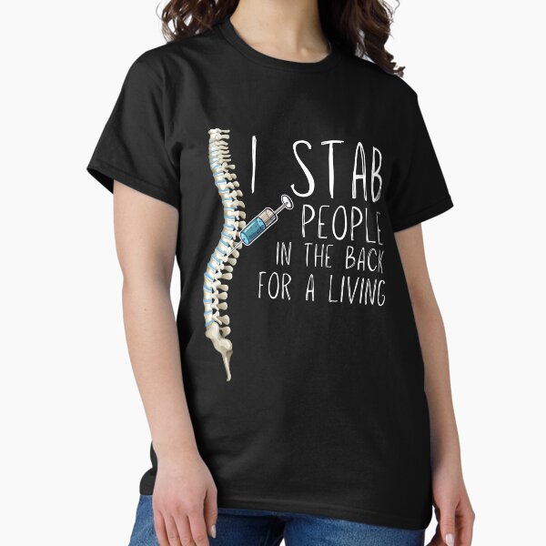 Item preview, I Stab People for a Living CRNA Anesthesia Design designed and sold by Buckanesthesia.