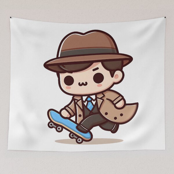 Item preview, Kawaii Detective: Skateboard designed and sold by CanvasCutie.