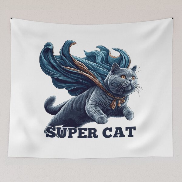 Item preview, Super cat BKH Blue gift designed and sold by Pineapple-Tree.