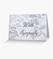 With Sympathy - Card Greeting Card