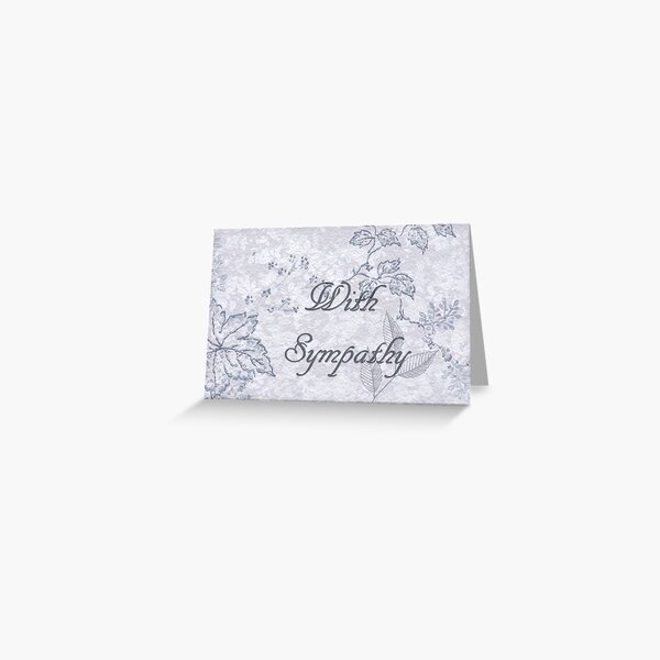 With Sympathy - Card Greeting Card