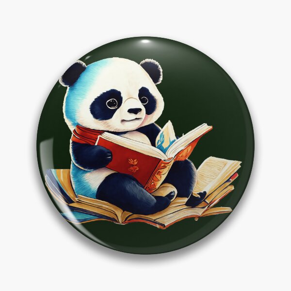 Item preview, Cute cartoon panda bear reading! designed and sold by fribabywonder.
