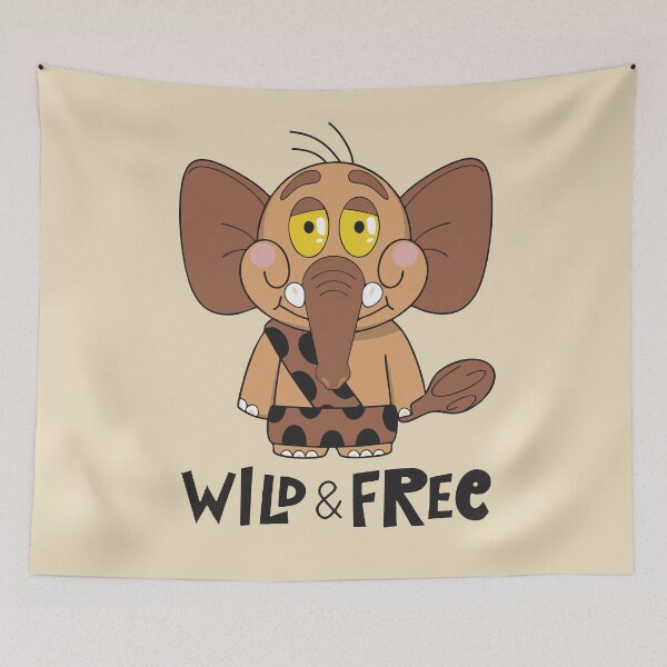 Item preview, The Cute Kawaii Wild and Funny Adventures of the Woolly Mammoth: A Prehistoric Tale of Nature, Extinction, and Cavemen designed and sold by artworkathome.