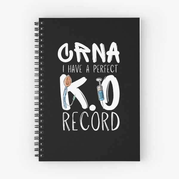 Item preview, I Have a Perfect K.O Record Funny CRNA Anesthesia Design designed and sold by Buckanesthesia.