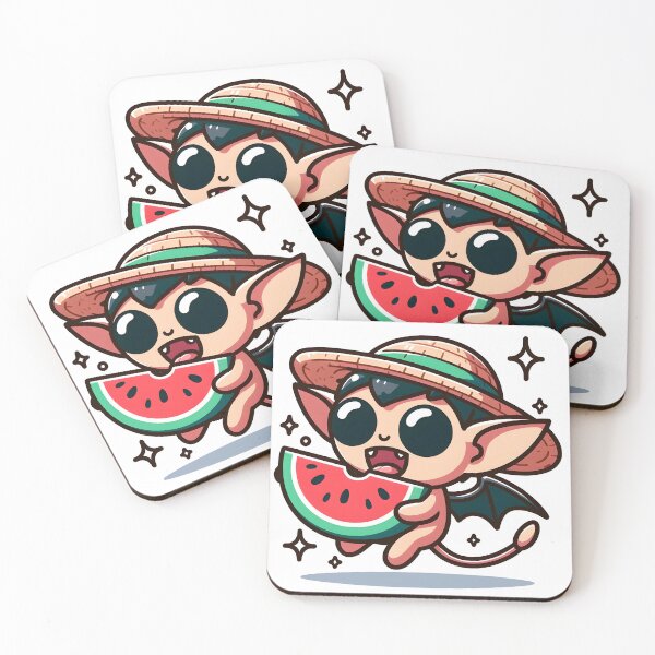 Item preview, Kawaii Dynamic Imp With Sun Hat designed and sold by CanvasCutie.