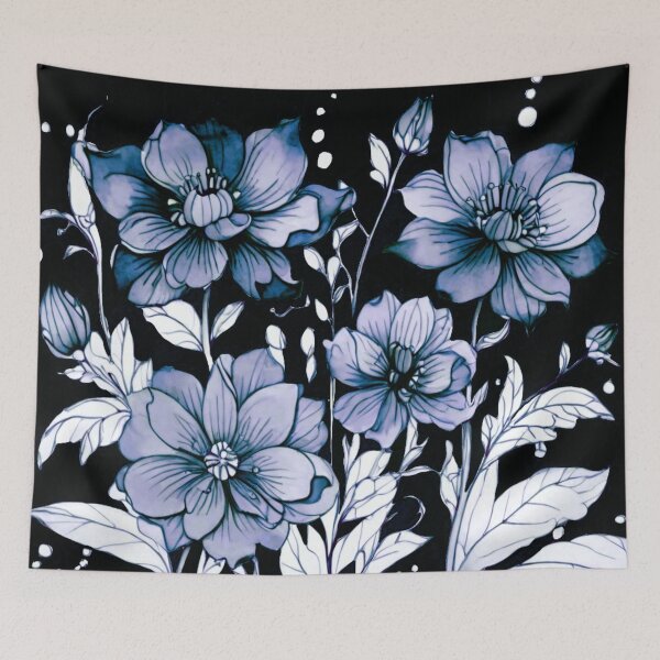 Item preview, Dahlia blue designed and sold by Flowersonstuff.