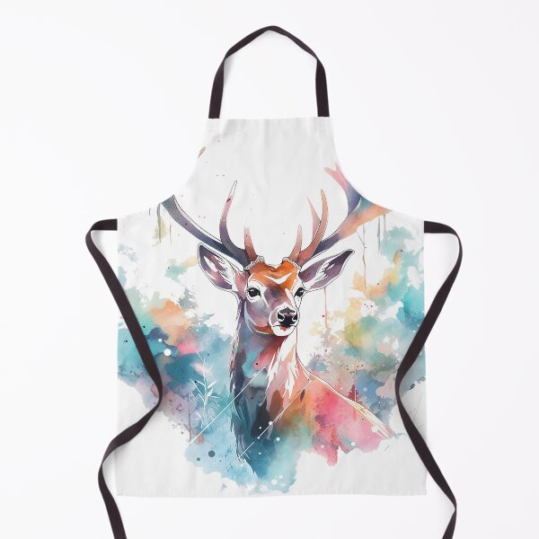 Item preview, watercolor deer designed and sold by maniabx.