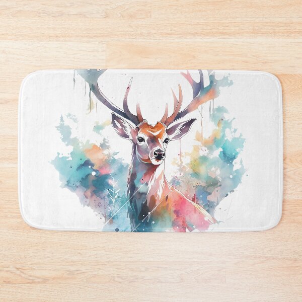 Item preview, watercolor deer designed and sold by maniabx.