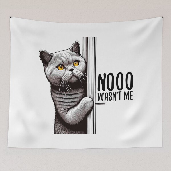 Item preview, No I wasn't BKH Blue cat gift designed and sold by Pineapple-Tree.