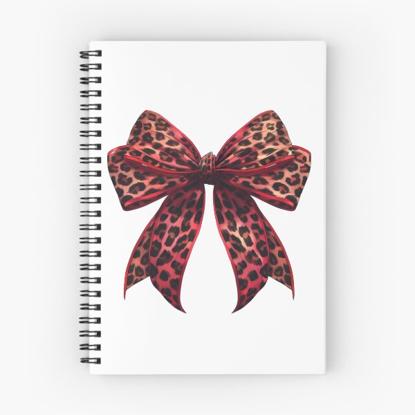 Item preview, Aesthetic Cute Red Leopard Print Bow designed and sold by DigitalLegends1.