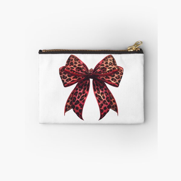 Item preview, Aesthetic Cute Red Leopard Print Bow designed and sold by DigitalLegends1.