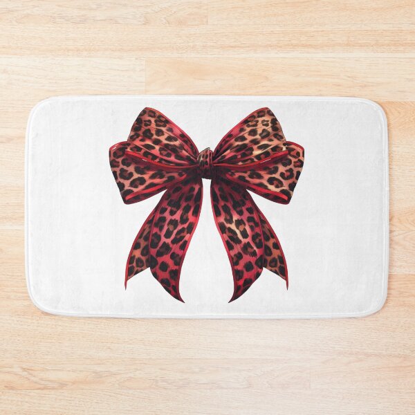 Item preview, Aesthetic Cute Red Leopard Print Bow designed and sold by DigitalLegends1.