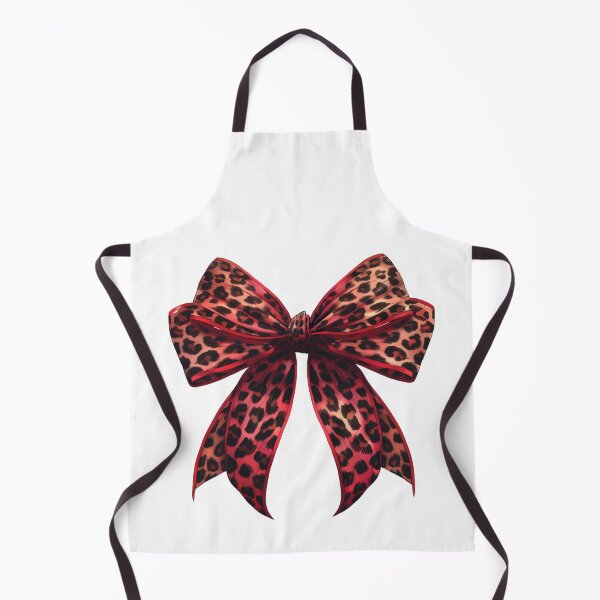 Item preview, Aesthetic Cute Red Leopard Print Bow designed and sold by DigitalLegends1.