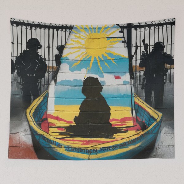 Item preview, Boat Stencil Graffiti designed and sold by Bomax121.