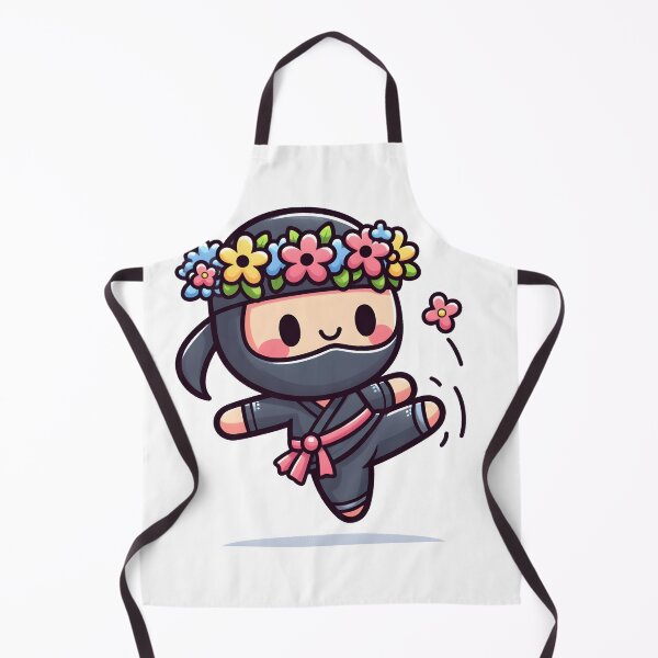 Item preview, Kawaii Ninja With Flower Crown designed and sold by CanvasCutie.