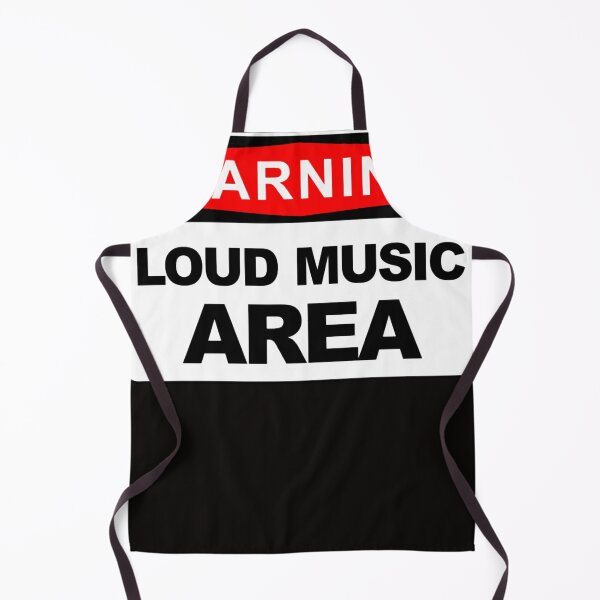 Item preview, Loud Music Area, funny warning sign designed and sold by Jasminliams.