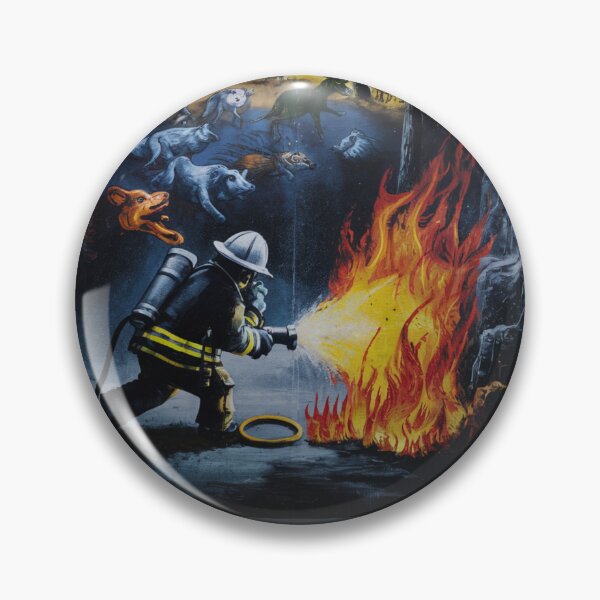 Item preview, Firefighter Stencil Graffiti designed and sold by Bomax121.