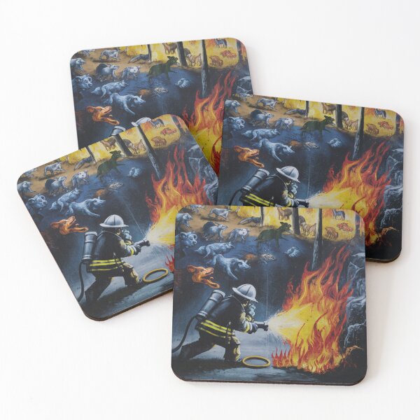 Item preview, Firefighter Stencil Graffiti designed and sold by Bomax121.