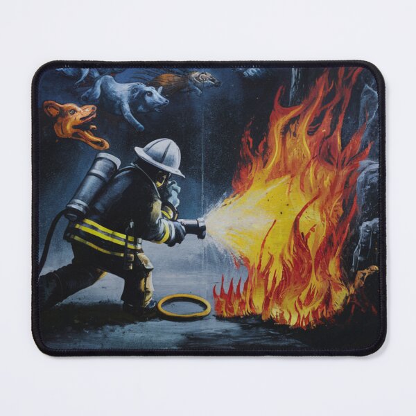Item preview, Firefighter Stencil Graffiti designed and sold by Bomax121.