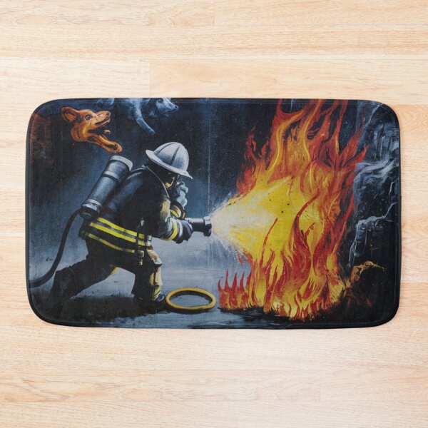 Item preview, Firefighter Stencil Graffiti designed and sold by Bomax121.