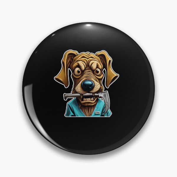 Item preview, Dog Holding laryngoscope Anesthesiologist Funny CRNA Anesthesia Design designed and sold by Buckanesthesia.