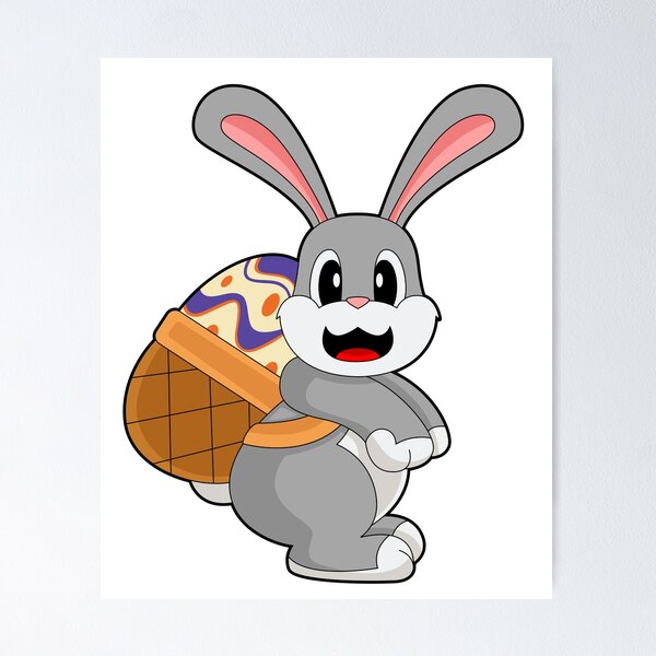 Aperçu de l'œuvre Rabbit Easter Easter egg Basket créée et vendue par Snabdesign84.