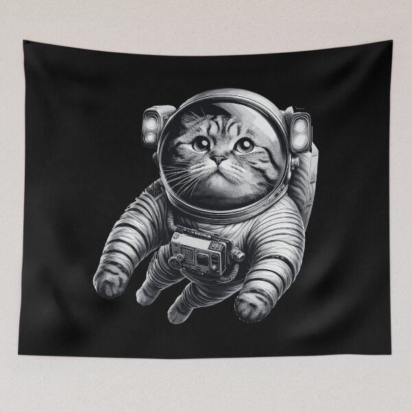 Item preview, Astronaut spaceman BKH tabby gift designed and sold by Pineapple-Tree.