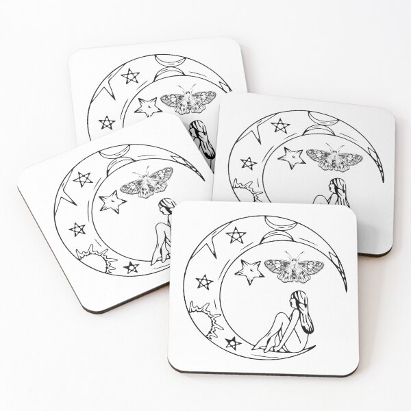 Item preview, chinese moon moth (good fortune, seeing the light) designed and sold by Happyart2024.