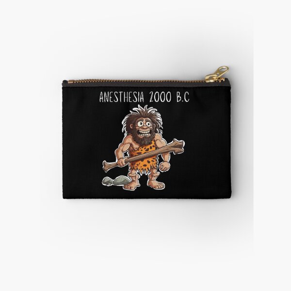 Item preview, Anesthesia 2000 B.C Cave Man Anesthesiologist Funny CRNA Anesthesia Design designed and sold by Buckanesthesia.