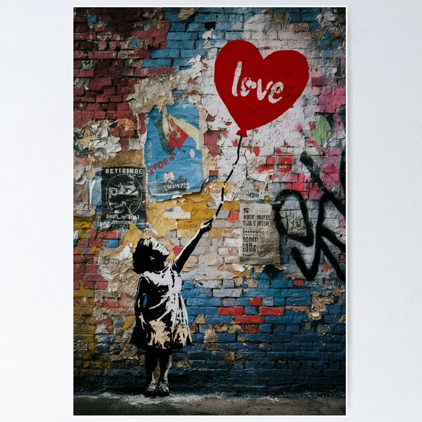 Banksy Balloon Girl Posters for Sale | Redbubble Banksy Balloon Girl Posters for Sale | Redbubble