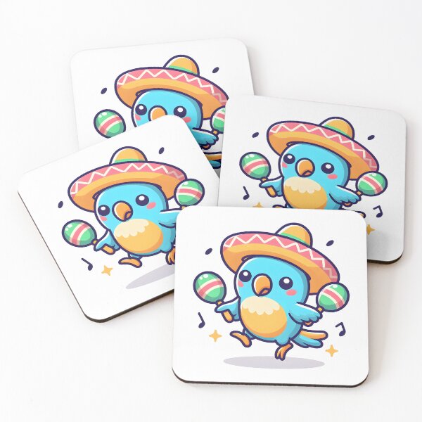 Item preview, Kawaii Parrot With Sombrero designed and sold by CanvasCutie.