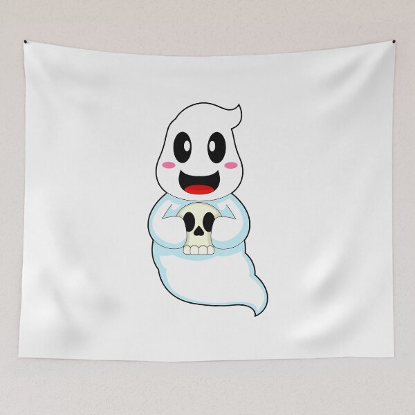 Item preview, Ghost Halloween Skull designed and sold by Snabdesign84.