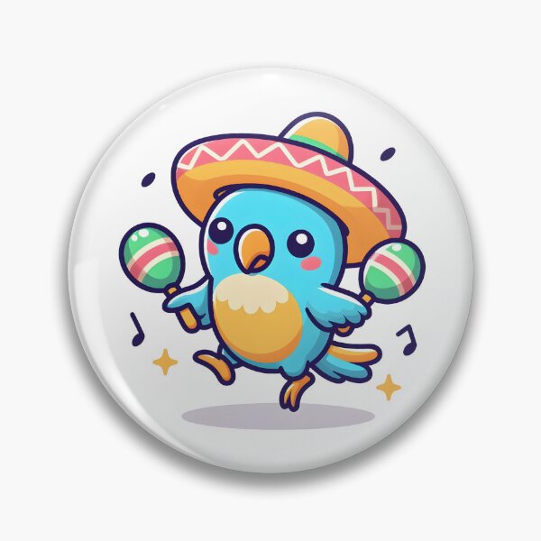 Item preview, Kawaii Parrot With Sombrero designed and sold by CanvasCutie.