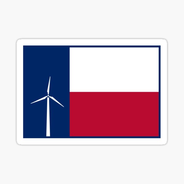 Item preview, Wind Energy Texas Flag designed and sold by Jose Marquez.