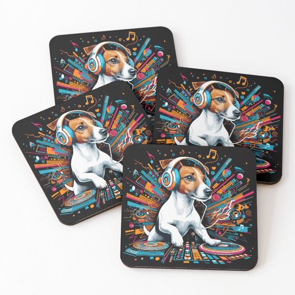 Item preview, Jack Russell Terrier DJ Music Gift designed and sold by Pineapple-Tree.