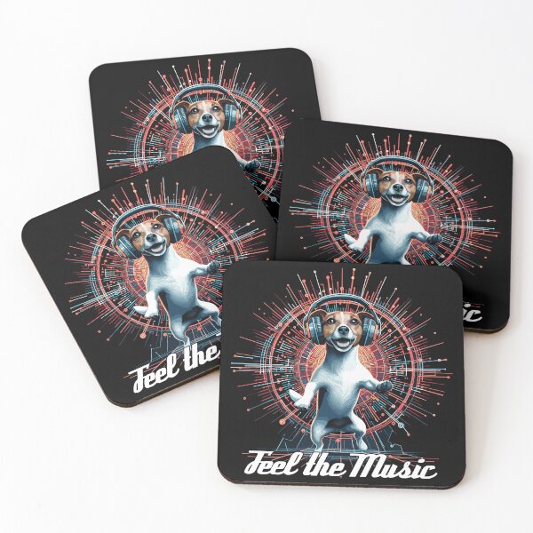 Item preview, Jack Russell Terrier dances feel the music gift designed and sold by Pineapple-Tree.