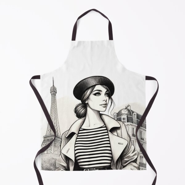 Item preview, Woman in beret with a bag designed and sold by Magdalena-7.