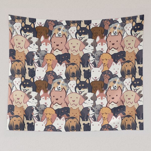 Item preview, dog breeds pattern designed and sold by Mayarart.