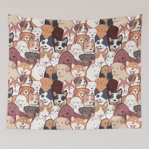 Item preview, Cute dog breeds pattern designed and sold by Mayarart.