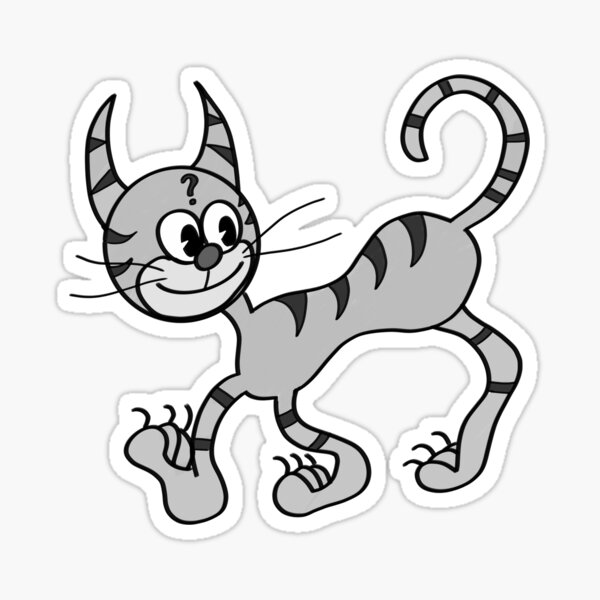 Clyde the Three-Legged Cat Sticker